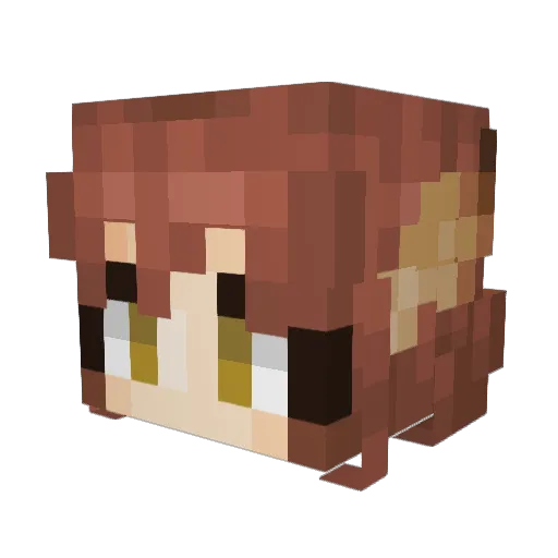 Deadly_aifu Minecraft avatar head, 3D render