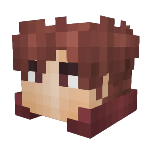 Deadlybear Minecraft avatar head, 3D render