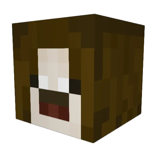 Deadlybreadz Minecraft avatar head, 3D render