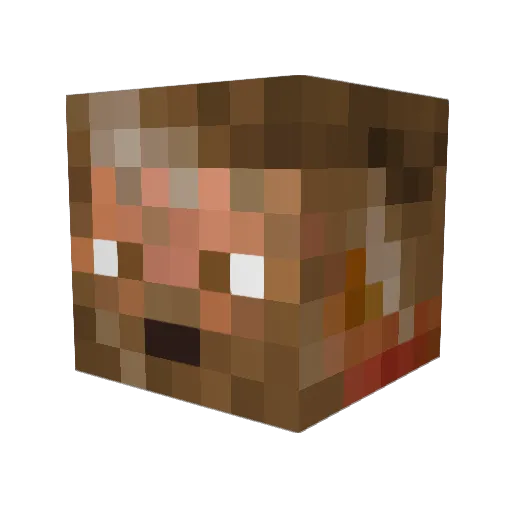 Deadlycake99 Minecraft avatar head, 3D render