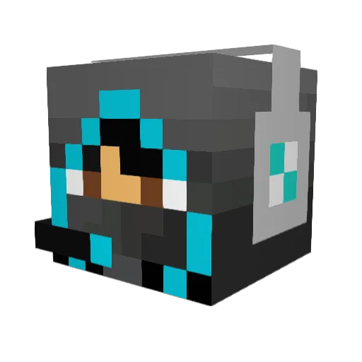 Deadlyninja9999 Minecraft avatar head, 3D render