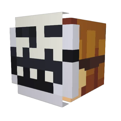 Deadmad00 Minecraft avatar head, 3D render