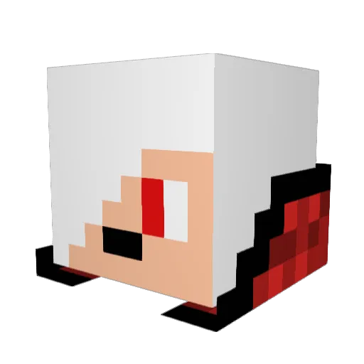Deadman2196 Minecraft avatar head, 3D render