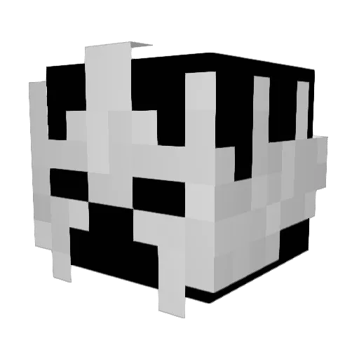 Deadman666 Minecraft avatar head, 3D render