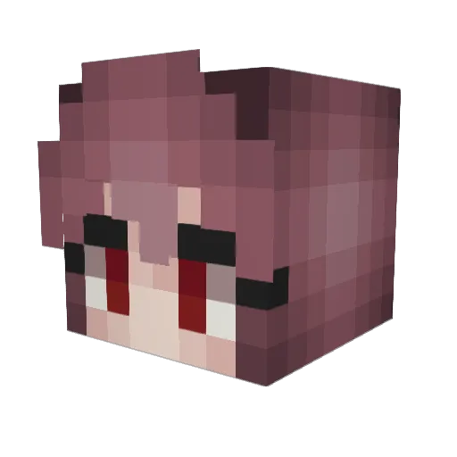 DeadmanShiro2 Minecraft avatar head, 3D render