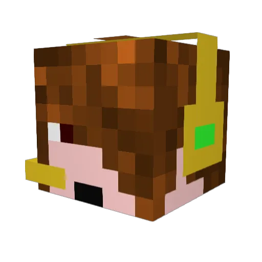 DeadmanSoldier Minecraft avatar head, 3D render
