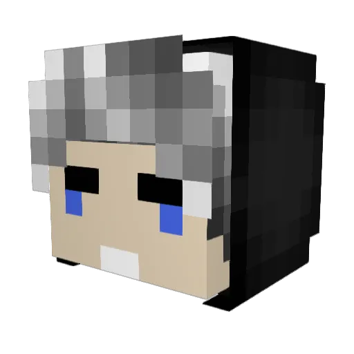 Deadmihana Minecraft avatar head, 3D render