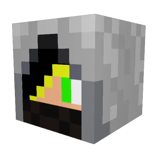 Deadmou56 Minecraft avatar head, 3D render