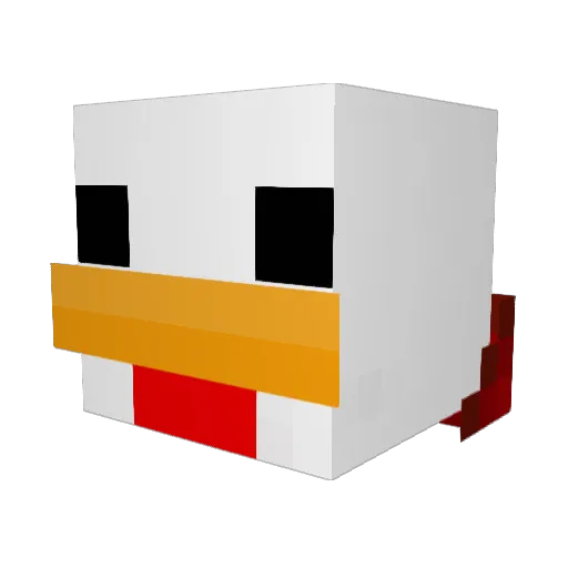 Deadocean73 Minecraft avatar head, 3D render