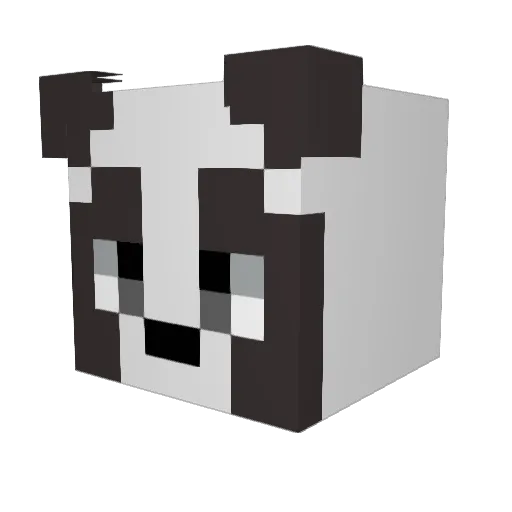 Deadpool120 Minecraft avatar head, 3D render