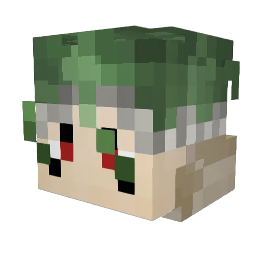 Deadpool515000 Minecraft avatar head, 3D render
