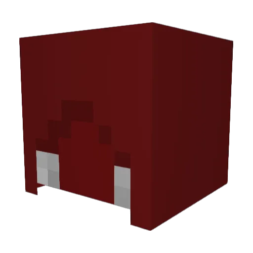 Deadpool815 Minecraft avatar head, 3D render