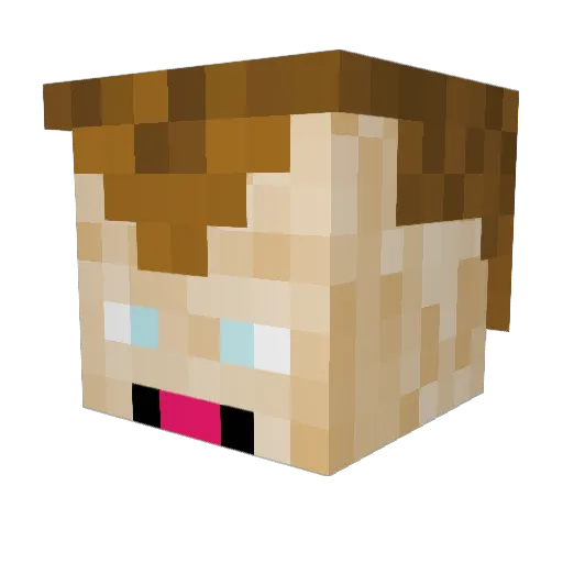 Deadpool9282 Minecraft avatar head, 3D render