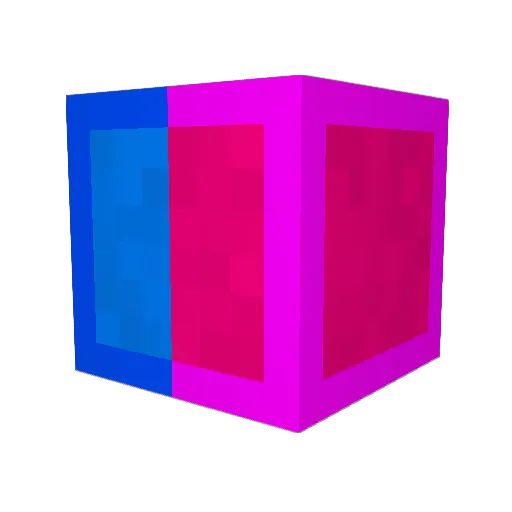 DeadpoolBlack Minecraft avatar head, 3D render