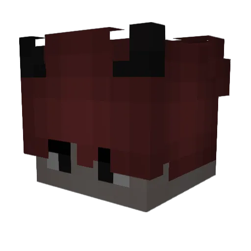 Deadrn Minecraft avatar head, 3D render