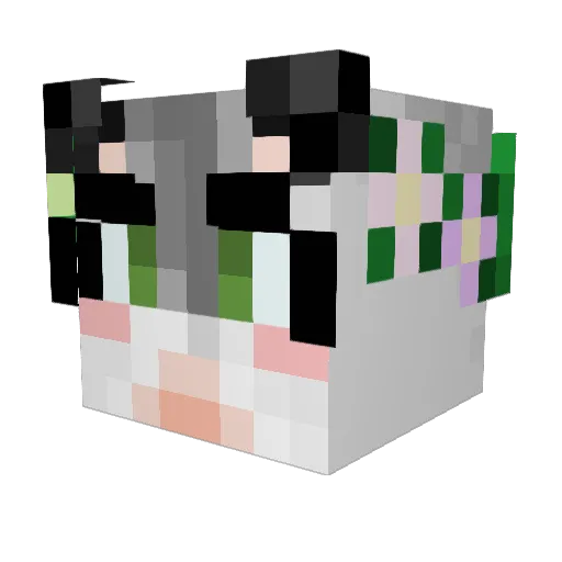 DeadsRedemption Minecraft avatar head, 3D render