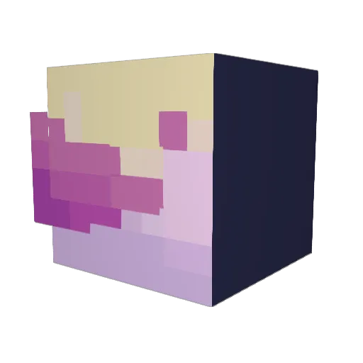 Deadseed Minecraft avatar head, 3D render