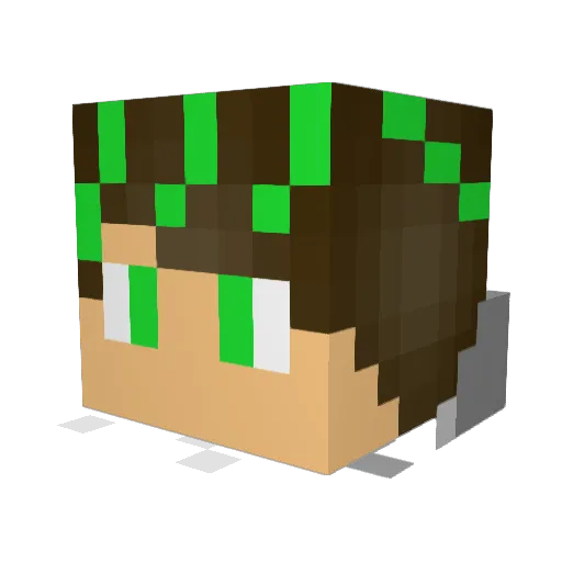 Deadsheep23 Minecraft avatar head, 3D render