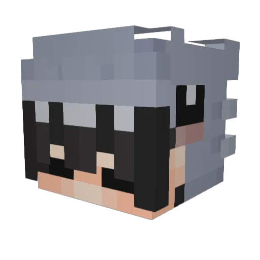 Deadshot724 Minecraft avatar head, 3D render
