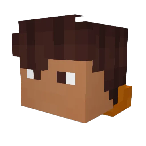 DeadshotDNTX Minecraft avatar head, 3D render