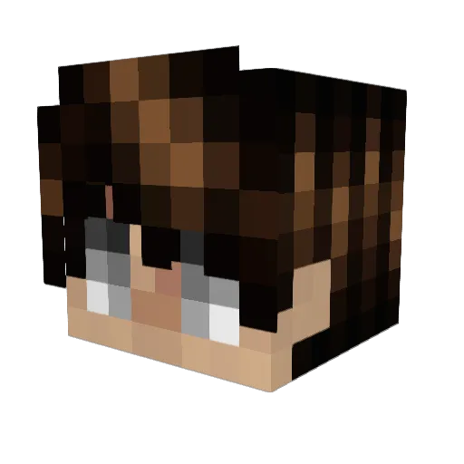 Deadsilent101 Minecraft avatar head, 3D render