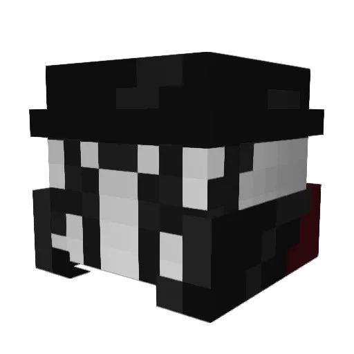 Deadsmile17 Minecraft avatar head, 3D render