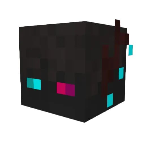 Deadstreaks Minecraft avatar head, 3D render
