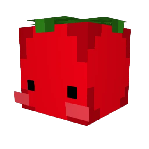 Deadtomatoe Minecraft avatar head, 3D render