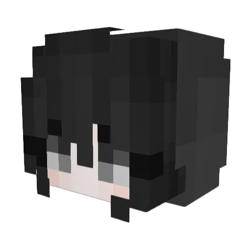 Deadtoo Minecraft avatar head, 3D render
