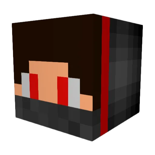 Deadvard Minecraft avatar head, 3D render