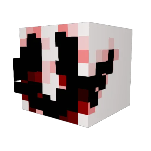 DeafDraco Minecraft avatar head, 3D render