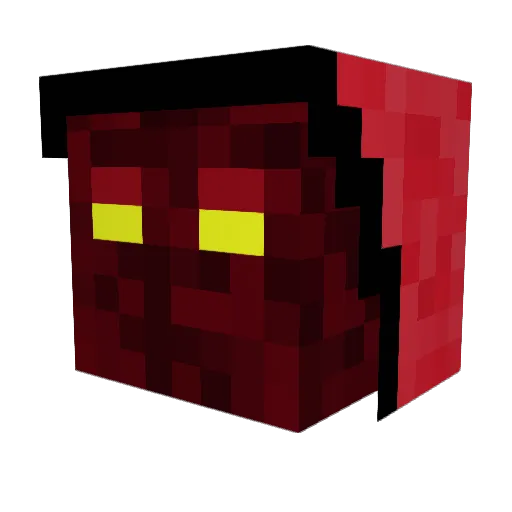 DeafShoot Minecraft avatar head, 3D render