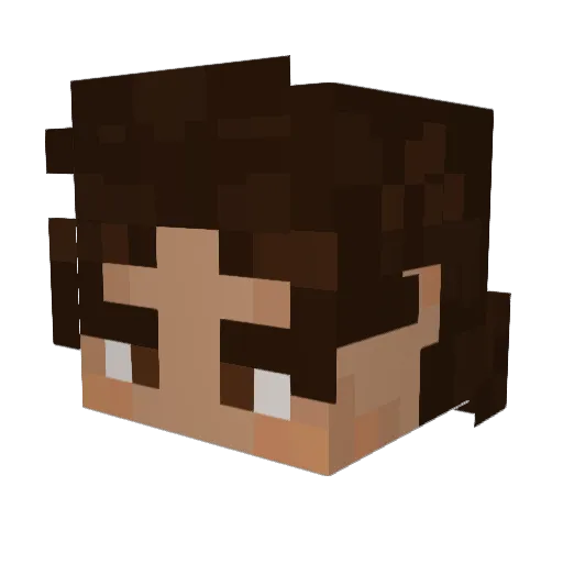 Deagle50 Minecraft avatar head, 3D render
