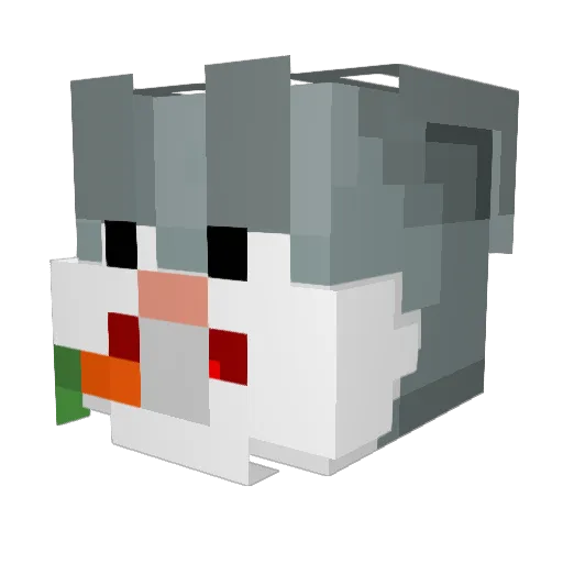 DeagleDEAG Minecraft avatar head, 3D render