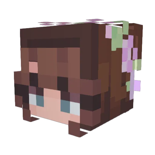 DeagleMan34 Minecraft avatar head, 3D render