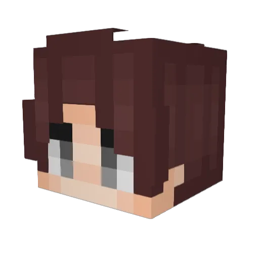 Deahtsky Minecraft avatar head, 3D render