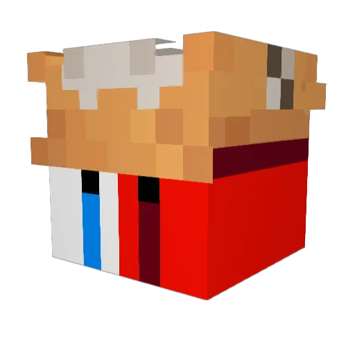 DeamHeaven Minecraft avatar head, 3D render