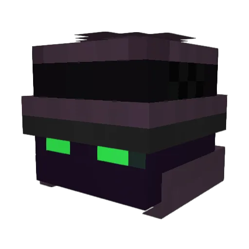 Deambu Minecraft avatar head, 3D render