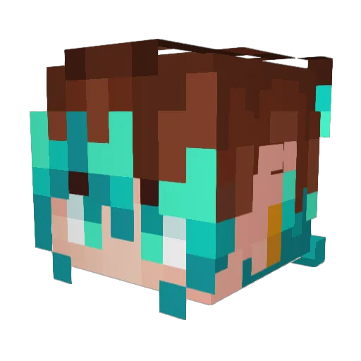 DeamiensWrath Minecraft avatar head, 3D render