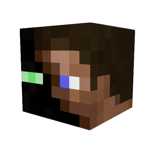 DeamonKill489 Minecraft avatar head, 3D render