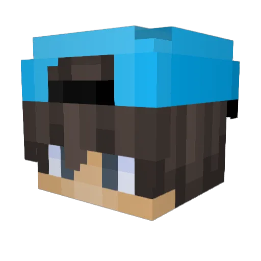 Dean23 Minecraft avatar head, 3D render