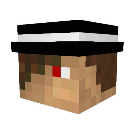 Dean5971 Minecraft avatar head, 3D render