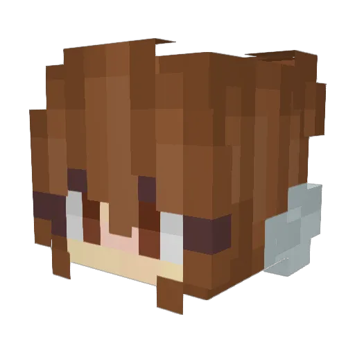 DeanBeanPotato Minecraft avatar head, 3D render