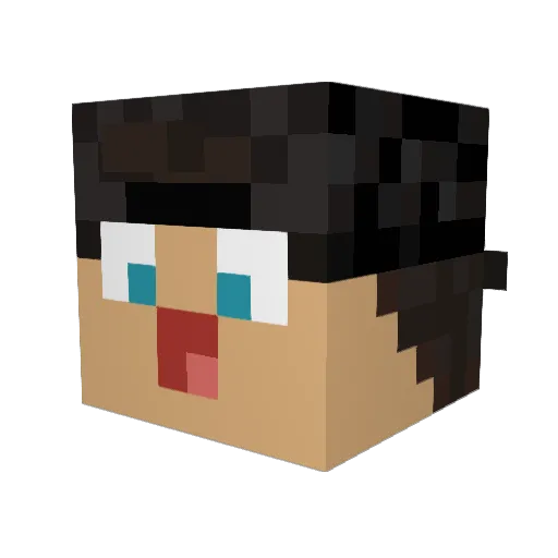 DeanDeliver Minecraft avatar head, 3D render