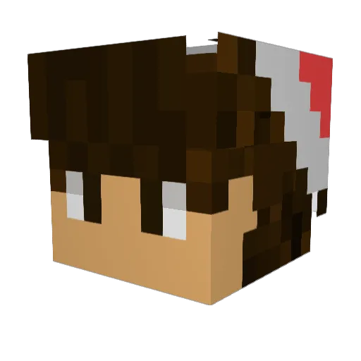 DeanSaBean Minecraft avatar head, 3D render