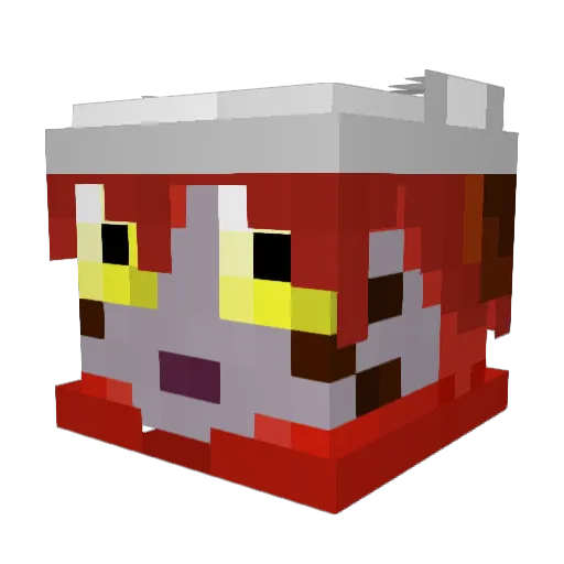 DeanSpillaBean Minecraft avatar head, 3D render