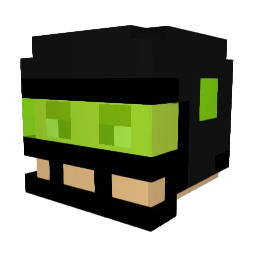 DeanTheBean67 Minecraft avatar head, 3D render