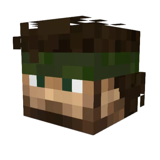 DeanWeen Minecraft avatar head, 3D render