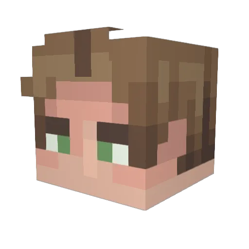DeanWinchester Minecraft avatar head, 3D render