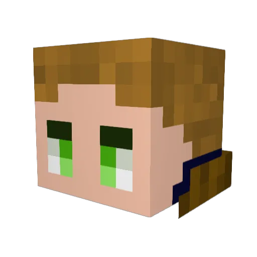 DeanWinnchester Minecraft avatar head, 3D render